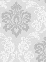 Deco Damask Cool Mist Wallpaper WTG-246396 by Collins and Company Wallpaper for sale at Wallpapers To Go