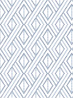 Boho Grid Denim Blue Peel and Stick Wallpaper WTG-246596 by NextWall Wallpaper for sale at Wallpapers To Go