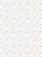Boho Grid Argos Grey Yellow Peel and Stick Wallpaper WTG-246597 by NextWall Wallpaper for sale at Wallpapers To Go
