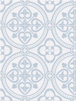 Villa Mar Tile Hampton Blue Peel and Stick Wallpaper WTG-246598 by NextWall Wallpaper for sale at Wallpapers To Go