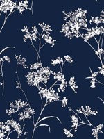 Floral Mist Hampton Blue Peel and Stick Wallpaper WTG-246604 by NextWall Wallpaper for sale at Wallpapers To Go
