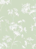 Floral Mist Seacrest Green Peel and Stick Wallpaper WTG-246605 by NextWall Wallpaper for sale at Wallpapers To Go