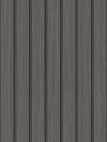 Faux Wooden Slats Charcoal Peel and Stick Wallpaper WTG-246692 by NextWall Wallpaper for sale at Wallpapers To Go