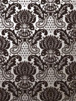 Windsor Chocolate and Silver Wallpaper WTG-246895 by Astek Wallpaper for sale at Wallpapers To Go