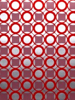 Circles Scarlet Wallpaper WTG-246923 by Astek Wallpaper for sale at Wallpapers To Go