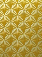 Art Deco Fans Golden Wallpaper WTG-246926 by Astek Wallpaper for sale at Wallpapers To Go