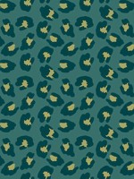 Leopard Print Green Wallpaper WTG-247016 by Galerie Wallpaper for sale at Wallpapers To Go