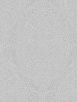 Solids Ogee Grey White Wallpaper WTG-247216 by Galerie Wallpaper for sale at Wallpapers To Go