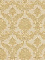 Damasco Imperiale Yellow Wallpaper WTG-247397 by Galerie Wallpaper for sale at Wallpapers To Go