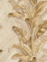 Palma Beige Gold Wallpaper WTG-247468 by Galerie Wallpaper for sale at Wallpapers To Go