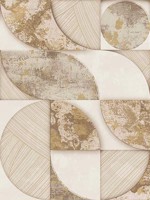 Geometrico Beige Cream Wallpaper WTG-247472 by Galerie Wallpaper for sale at Wallpapers To Go