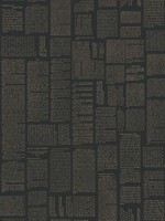 Crafted Editorial Blk Metallic Gold Peel and Stick Wallpaper WTG-247660 by Magnolia Home Wallpaper by Joanna Gaines for sale at Wallpapers To Go