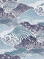 Shangri La Navy Blue Peel and Stick Wallpaper WTG-247847 by York Wallpaper for sale at Wallpapers To Go