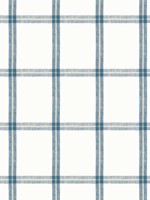 Huntington Plaid Navy Fabric WTG-247905 by Thibaut Fabrics for sale at Wallpapers To Go