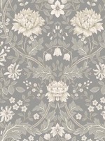 Honeysuckle Trail Daydream Grey Peel and Stick Wallpaper WTG-249875 by NextWall Wallpaper for sale at Wallpapers To Go