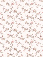 Delicate Floral Cranberry Tan Wallpaper WTG-250503 by Galerie Wallpaper for sale at Wallpapers To Go