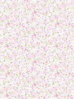 Mini Mod Floral Pink Green Wallpaper WTG-250524 by Galerie Wallpaper for sale at Wallpapers To Go