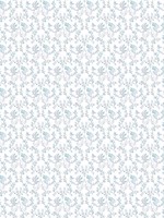 Ogee Floral Teal Blue Beige Wallpaper WTG-250538 by Galerie Wallpaper for sale at Wallpapers To Go