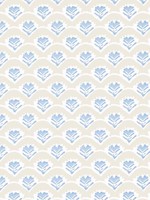 Emily Beige and Blue Wallpaper WTG-250791 by Thibaut Wallpaper for sale at Wallpapers To Go