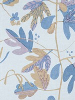 Matisse Leaf Lavender and Blue Fabric WTG-253755 by Thibaut Fabrics for sale at Wallpapers To Go