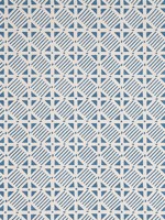 Plaza Blue on Natural Fabric WTG-253769 by Thibaut Fabrics for sale at Wallpapers To Go