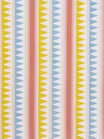 Lomita Stripe Coral and Yellow Fabric WTG-253778 by Thibaut Fabrics for sale at Wallpapers To Go