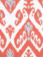 Indies Ikat Coral Fabric WTG-253791 by Thibaut Fabrics for sale at Wallpapers To Go