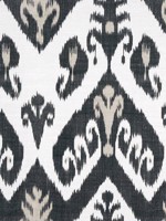 Indies Ikat Black Fabric WTG-253794 by Thibaut Fabrics for sale at Wallpapers To Go