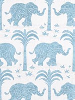 Elephant Velvet Camel Blue Fabric WTG-253799 by Thibaut Fabrics for sale at Wallpapers To Go
