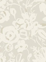 Brushstroke Floral Taupe Wallpaper WTG-253995 by York Wallpaper for sale at Wallpapers To Go