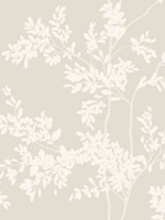Lunaria Silhouette Light Taupe and White Wallpaper WTG-254029 by York Wallpaper for sale at Wallpapers To Go