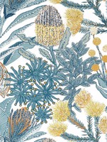 Protea Blue Wallpaper WTG-254275 by Thibaut Wallpaper for sale at Wallpapers To Go