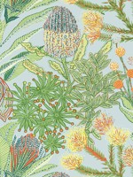Protea Light Blue Wallpaper WTG-254278 by Thibaut Wallpaper for sale at Wallpapers To Go
