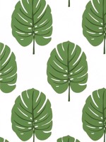 Monstera Green Wallpaper WTG-254301 by Thibaut Wallpaper for sale at Wallpapers To Go