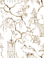Serena Coffee Chinoiserie Wallpaper WTG-254339 by A Street Prints Wallpaper for sale at Wallpapers To Go