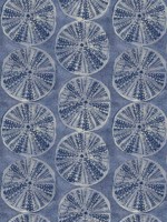 Sea Biscuit Blue Sand Dollar Wallpaper WTG-254635 by Chesapeake Wallpaper for sale at Wallpapers To Go