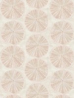 Sea Biscuit Peach Sand Dollar Wallpaper WTG-254636 by Chesapeake Wallpaper for sale at Wallpapers To Go