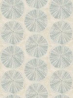 Sea Biscuit Aqua Sand Dollar Wallpaper WTG-254638 by Chesapeake Wallpaper for sale at Wallpapers To Go