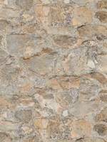Field Stone Tan and Grey Wallpaper WTG-254996 by York Wallpaper for sale at Wallpapers To Go