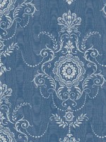 Colette Cameo French Blue Wallpaper WTG-255504 by Seabrook Wallpaper for sale at Wallpapers To Go