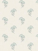Lotus Branch Floral Minty Meadow and French Grey Wallpaper WTG-255517 by Seabrook Wallpaper for sale at Wallpapers To Go