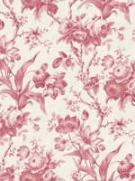 En Rose Cranberry Wallpaper WTG-255525 by Seabrook Wallpaper for sale at Wallpapers To Go