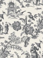 Colette Chinoiserie Poppy Seed Wallpaper WTG-255534 by Seabrook Wallpaper for sale at Wallpapers To Go