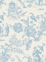 Colette Chinoiserie Bleu Bisque Wallpaper WTG-255536 by Seabrook Wallpaper for sale at Wallpapers To Go
