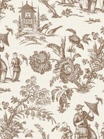 Colette Chinoiserie Hickory Smoke Wallpaper WTG-255538 by Seabrook Wallpaper for sale at Wallpapers To Go