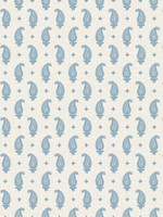 Maia Paisley Bleu Bisque Wallpaper WTG-255560 by Seabrook Wallpaper for sale at Wallpapers To Go
