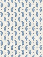 Maia Paisley French Blue Wallpaper WTG-255562 by Seabrook Wallpaper for sale at Wallpapers To Go