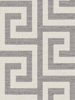 Luna Retreat Greek Key Black Wallpaper WTG-255781 by Seabrook Wallpaper for sale at Wallpapers To Go