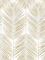 Marina Palm Silver and Gold Wallpaper WTG-255905 by Seabrook Wallpaper for sale at Wallpapers To Go
