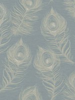 Regal Peacock Dark Teal Wallpaper WTG-255946 by Candice Olson Wallpaper for sale at Wallpapers To Go